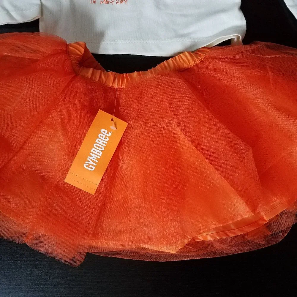 NWT Gymboree‎ Fall Pumpkin Tutu & T-Shirt Sz 2T